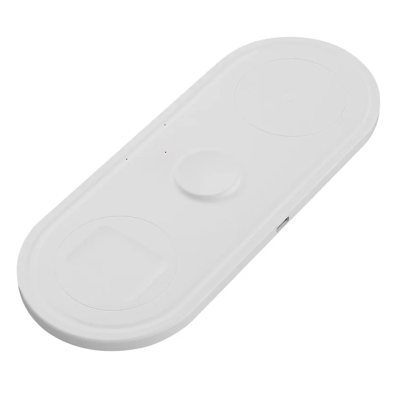 3в1 10 Вт Беспроводная зарядная станция Подставка для iPhone Apple Watch 1 2 3 4 Airpods носимые
