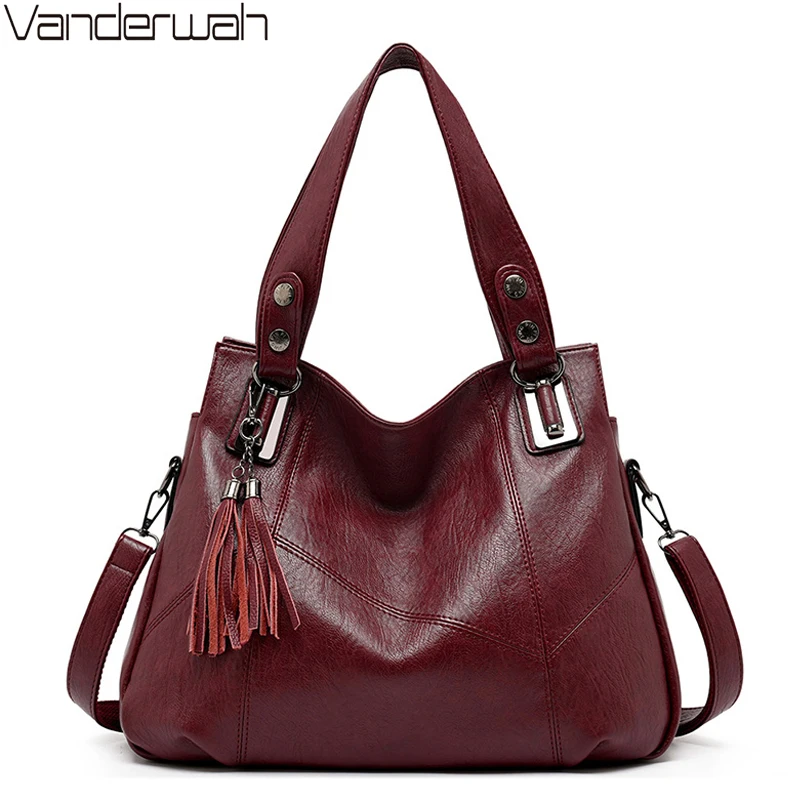 Винтажная роскошная женская сумка-тоут высококачественные мягкие сумки через