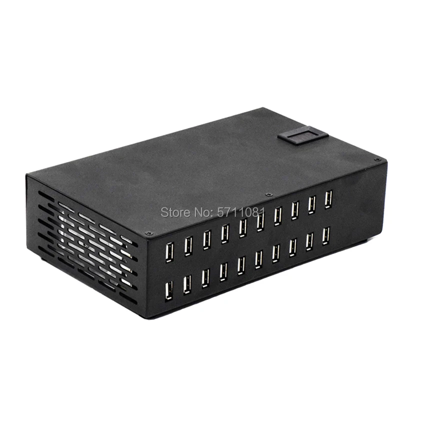 20 Порты и разъёмы зарядная док станция 200W зарядное устройство USB Smart для