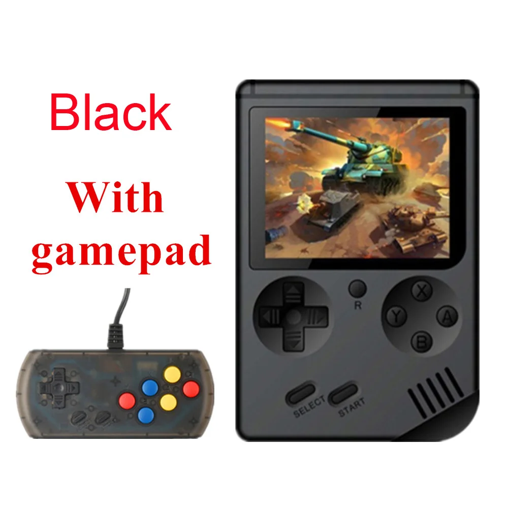 Black add Gamepad Retro FC 168 in 1 Video Game Console Games VS BittBoy Pocketgo Consola Retro Game Mini Handheld Players 8 Bit Classic Gamepad - Цвет: Black add Gamepad