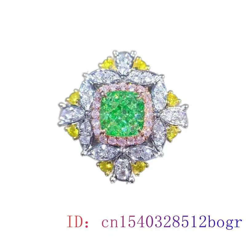 Кольцо с желтым хрустальным цветком халцедон нефрит серебро 925 пробы подарки