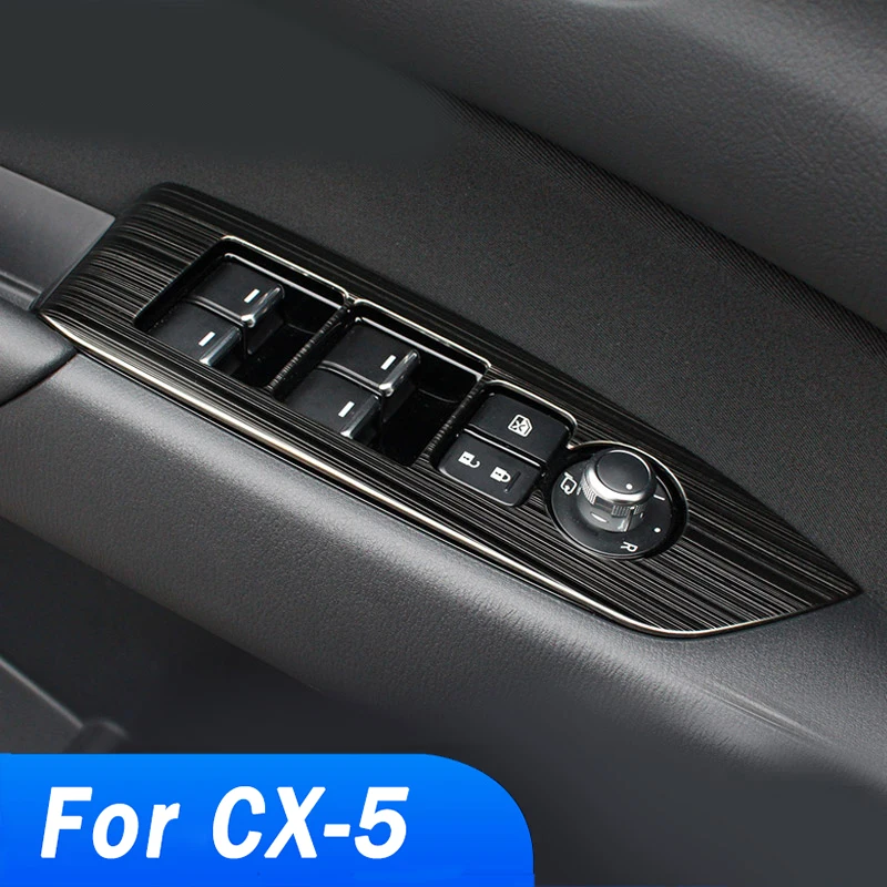 Lsrtw2017 автомобиля окна переключатель регулировки Лифт Панель Накладка для Mazda Cx 5