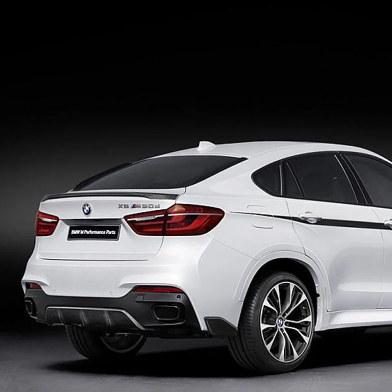 X6 F16 M Performance Style FRP грунтовка для автомобиля фотоэлемент BMW 2014 2016|trunk spoiler wing|spoiler