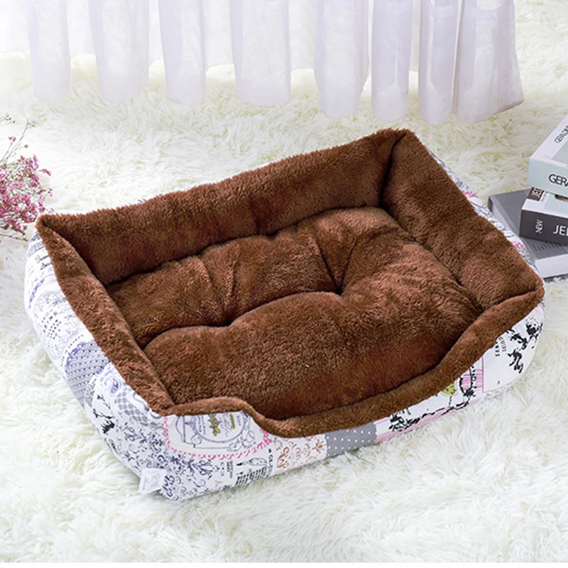 Зимний теплый плюшевый коврик для собаки подстилка маленьких и средних собак