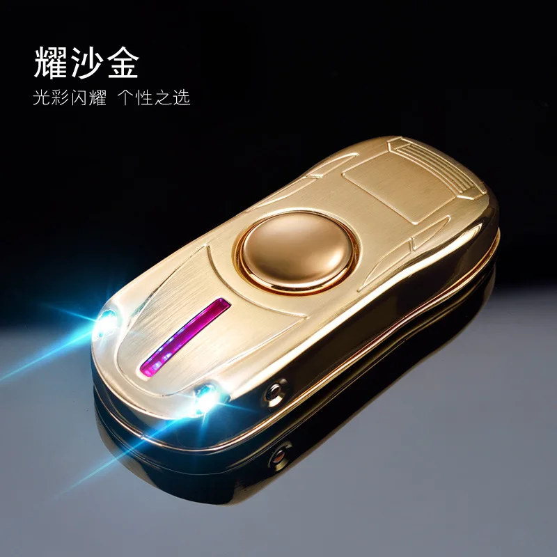 5 Креативный автомобильный Спиннер USB зарядка Зажигалка персональный металлический мужской подарок Электронная usb-зажигалка для сигарет Крутые гаджеты - Цвет: 5
