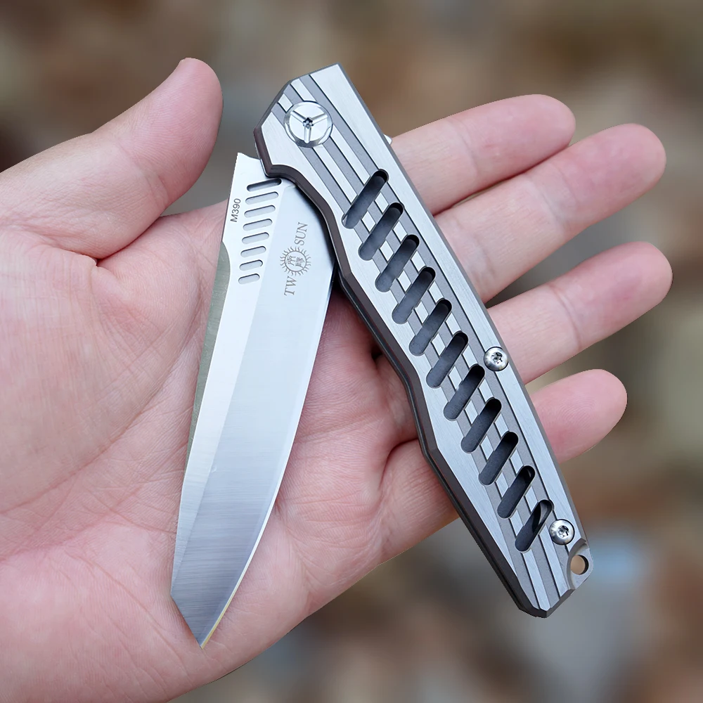 Складной нож twotsun m390 карманный для выживания кемпинг охота открытый инструмент EDC
