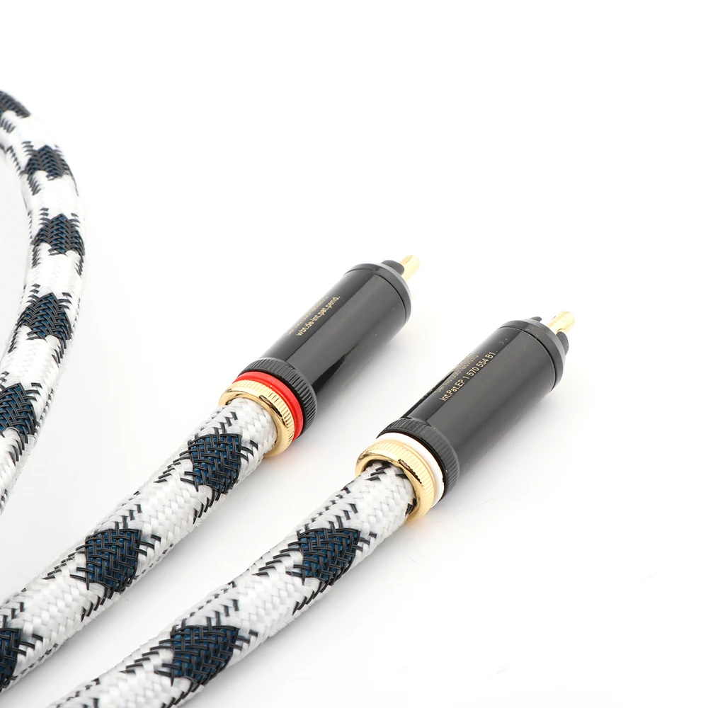 Соединительный кабель RCA ST-48B Hi-end OCC с посеребренным покрытием аудиофильский