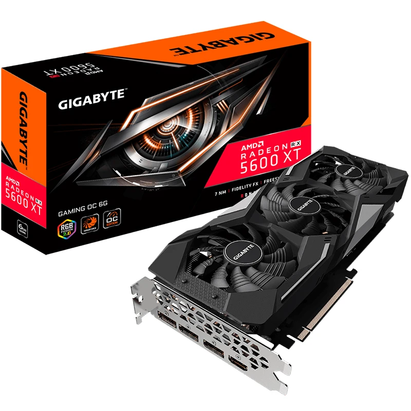 

NEW GIGABYTE AMD Radeon RX 5600 XT GAMING OC 6G Graphics Cards RX5600 XT
