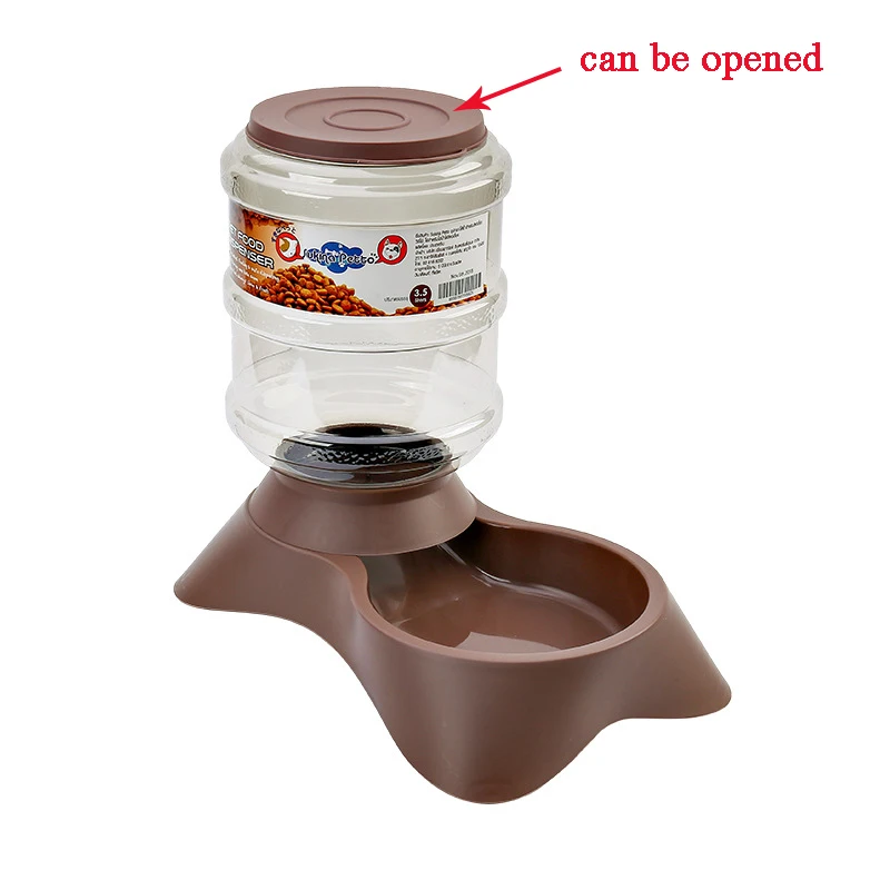 Feeding food Автоматическая кормушка для собак кошек, поилка для собак, поилка для воды, поилка для кошек, дозатор большой емкости, товары для домашних собак - Цвет: Feeding food