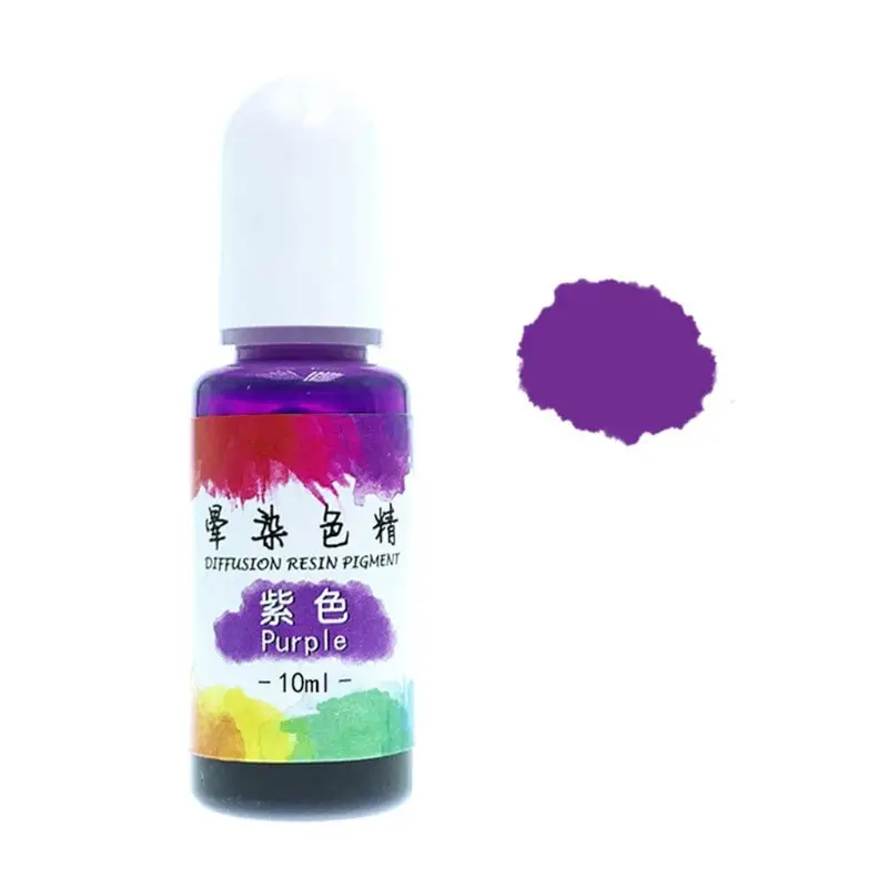 

24 Colours Epoxy Pigment Liquid Colorant Dye Ink Diffusion Resin Jewelry Makin AXYD
