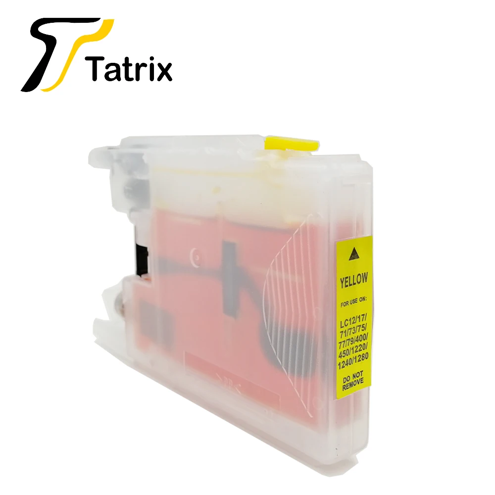 Tatrix LC12 LC73 LC75 LC1220 LC1240 LC17 LC77 LC79 LC1280 многоразовый чернильный картридж для Brother MFC J430W