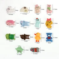 cartoon resin cute little animal mix color 14 shapes nail art rhinestones 3d manicure art and phone case decorations