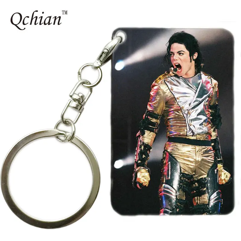 Оптовая продажа высокое качество модный брелок с суперзвездой Майклом Джексоном