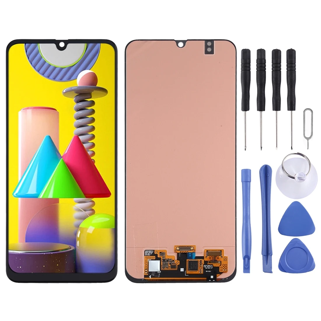 

iPartsBuy for Samsung Galaxy M31 Super AMOLED Material LCD Screen and Digitizer Full Assembly