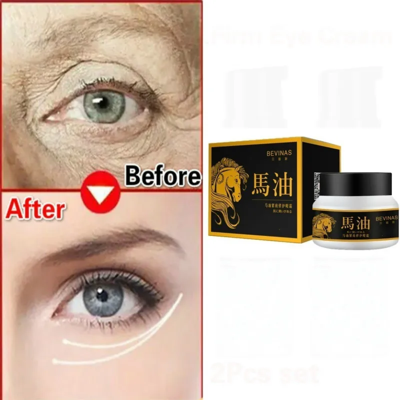 Укрепляющий крем для глаз с конским маслом темных кругов и морщин жировая