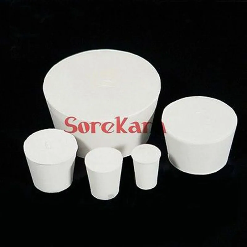 

46mm/56mm Rubber Stopper For Laboratory Test Tube Solid Bungs Airlock