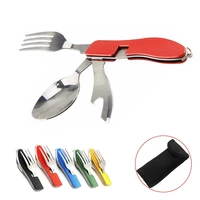 portable picnic camp spoon fold spork fork flatware tableware knife cutlery bottle can opener multitool multi tool utensil
