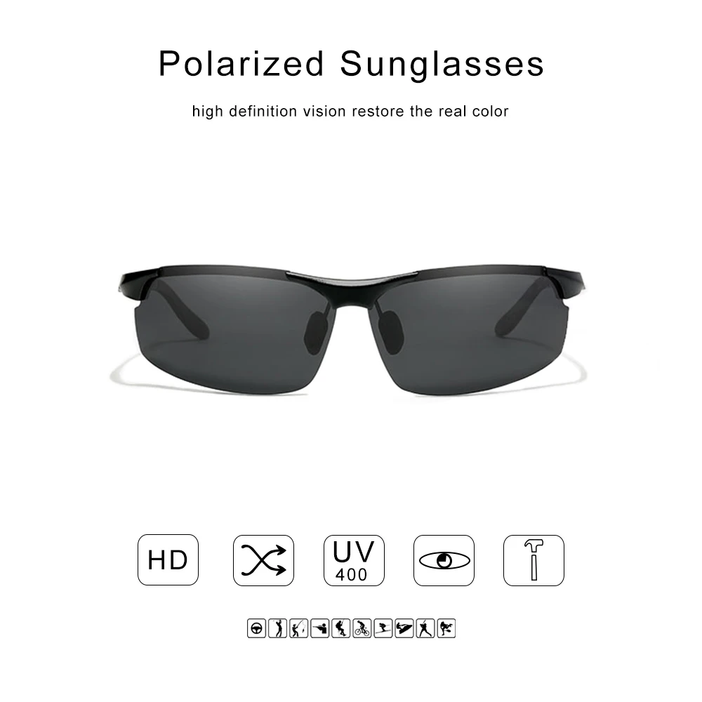 GXP Мода Алюминий Мужские солнечные очки поляризованные зеркальные Объективы UV400