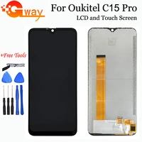 6 09 for oukitel c15 pro lcd display touch screen digitizer assembly for oukitel c15pro lcd sensor phone repair partstools