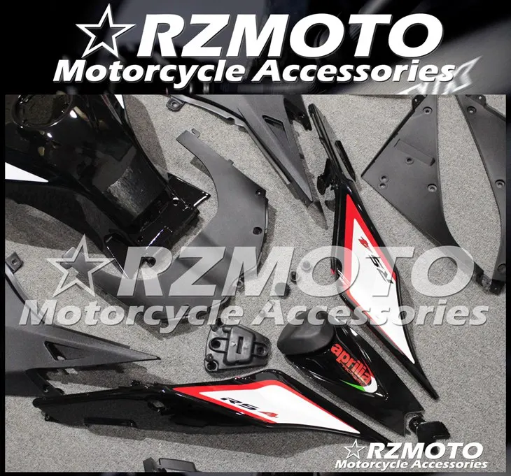 Литьевая Форма ABS Полный обтекатели наборы Подходит для Aprilia RS4 50 RS125 2012 2013 12 13 14 15 тела набор красный черный