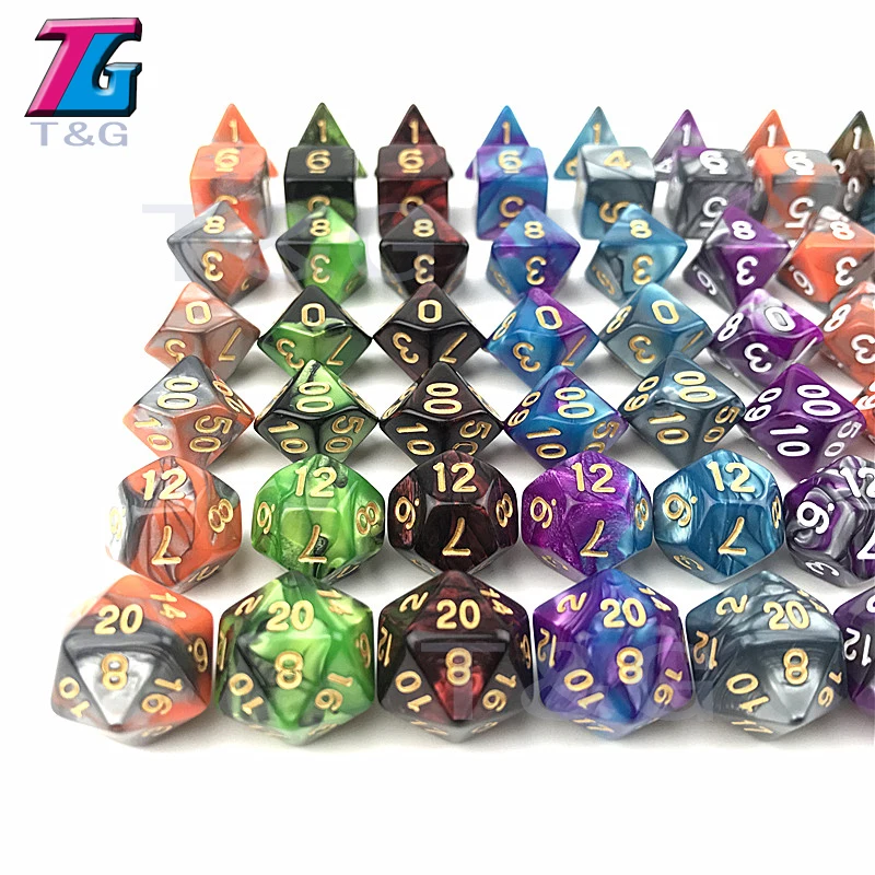 Темно красные и черные игральные кости DND Die игрушки для взрослых детей