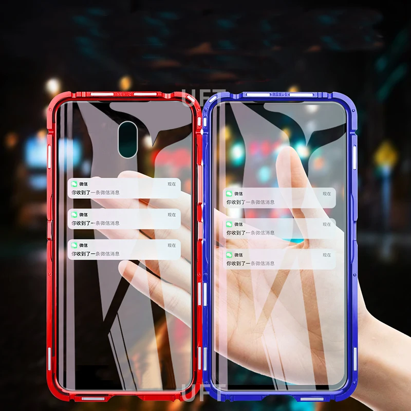 Красный mi 8A красный 8 Магнитный чехол 360 Передний + задний двухсторонний из
