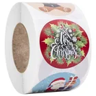500 наклейка-снеговик Рождественский подарок украшения наклейка упаковка стикер для канцелярских товаров счастливый украшение праздников печать этикеток