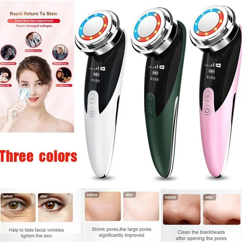 

Face Massager Skin Rejuvenation Radio Frequency Mesotherapy Led Lifting Wrinkle Removal Facial Washing Cleanser Clean Instrument
