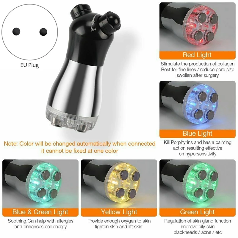 Радиочастотный массажер для лица светодиодный фотонный прибор скоростной