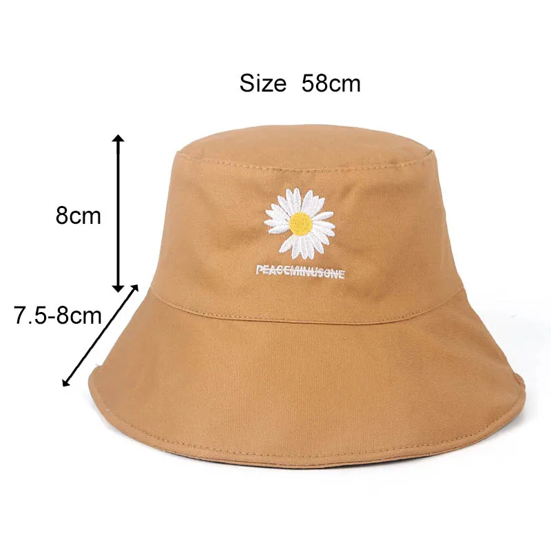 Шляпа-ведро с цветочной хризантемой новая Панама в Корейском стиле вышивкой для