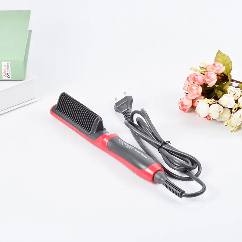 Горячая продажа выпрямитель для волос прочная электрическая расческа прямых