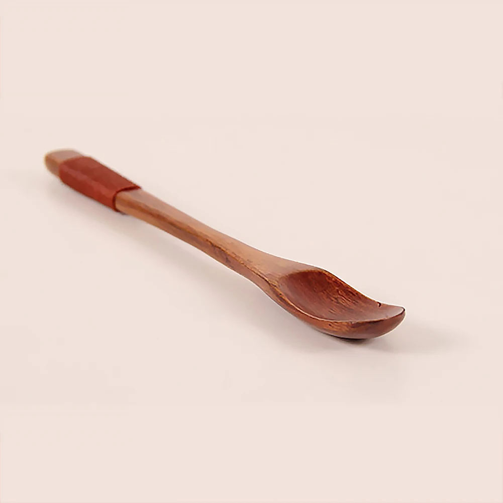 SPRINGWT Длинная Деревянная Ручка медовые ложки для супа десертная ложка