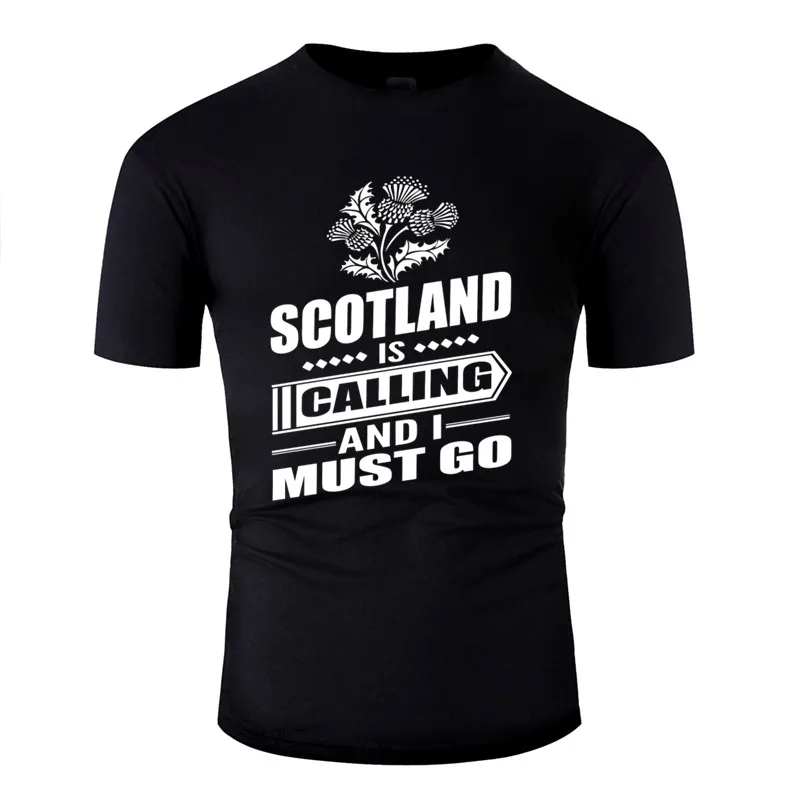 Юмористический Шотландия вызов Забавный дизайн подарок одежда футболка хлопок