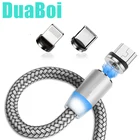 Магнитный кабель USB Type-C Micro, зарядный провод для Samsung Galaxy M21, M31, A21S, A51, A71, iPhone 8 Plus, X, Xs, Xr, 11 Pro, SE2, 1 м, 2 м