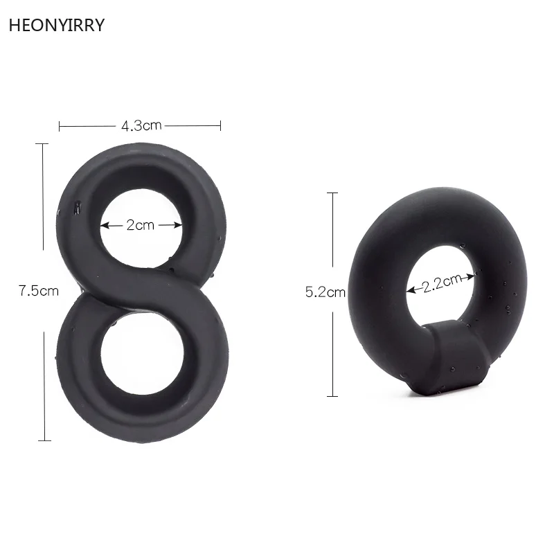 Silicone Cock Ring For Penis Enlargement Condoms Men Extender Intimate Goods Reusable Condom | Красота и здоровье