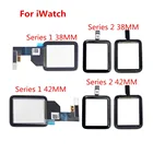 100% протестированный Новый 38 мм 42 мм для Apple Watch серии 1 2, дигитайзер сенсорного экрана, внешнее стекло в сборе, замена