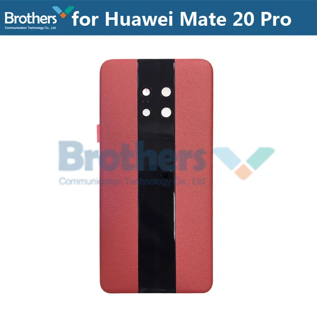 Красный Батарея Корпус для huawei Коврики 20 Pro Батарея двери с Камера объектив для huawei Коврики 20 RS Porsche сзади чехол задняя Корпус - Цвет: Красный
