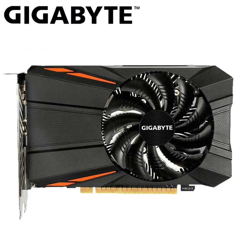 Видеокарта Gigabyte NVIDIA GeForce GTX1050 Ti 4 GB с видеокартой GTX 1050 GPU GDDR5 128 бит для игровых ПК