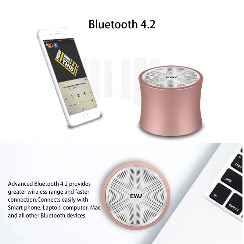 Mini Portable Bluetooth Speaker Metal Bass Subwoofer Wireless Boombox Music Box Louderspeaker for Shower Kitchen speakers 2021 |