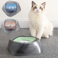dog drinking water bowl 500ml floating non wetting mouth cat bowl without spill drinking water dispenser abs plastic dog bowl