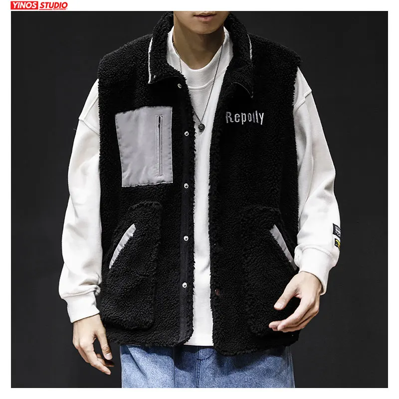 Dropshipping 2020 Japanese Casual Warming Pocket Coats Autumn Male Vintage Thicken Tops Streetwear Cargo Vest | Мужская одежда