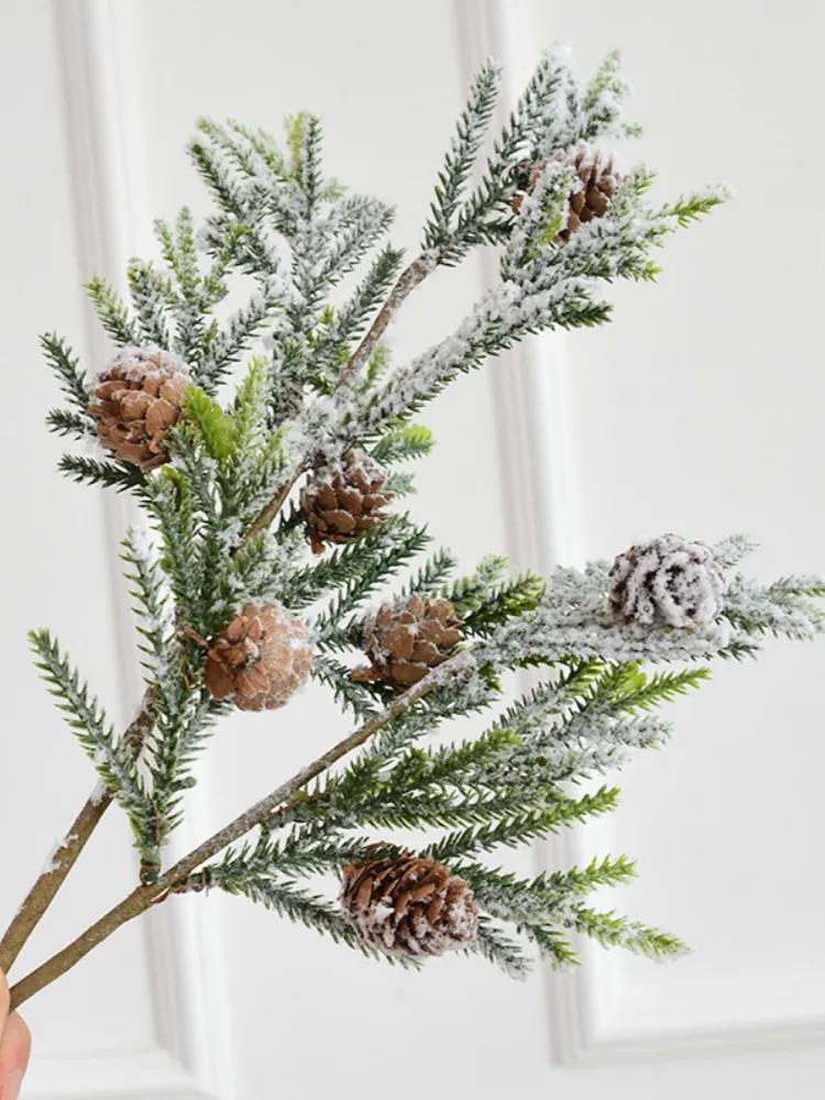 

Luxury Artificial Christmas Pine Cones Wreath Round Vine Garland Flowers Door Hanging Wall Window Wedding Party Christmas Decor