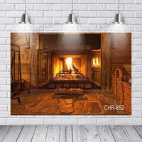 fireplace wood burning fire blame wallpaper home decor country pattern photo backgrounds photography backdrop photo studio
