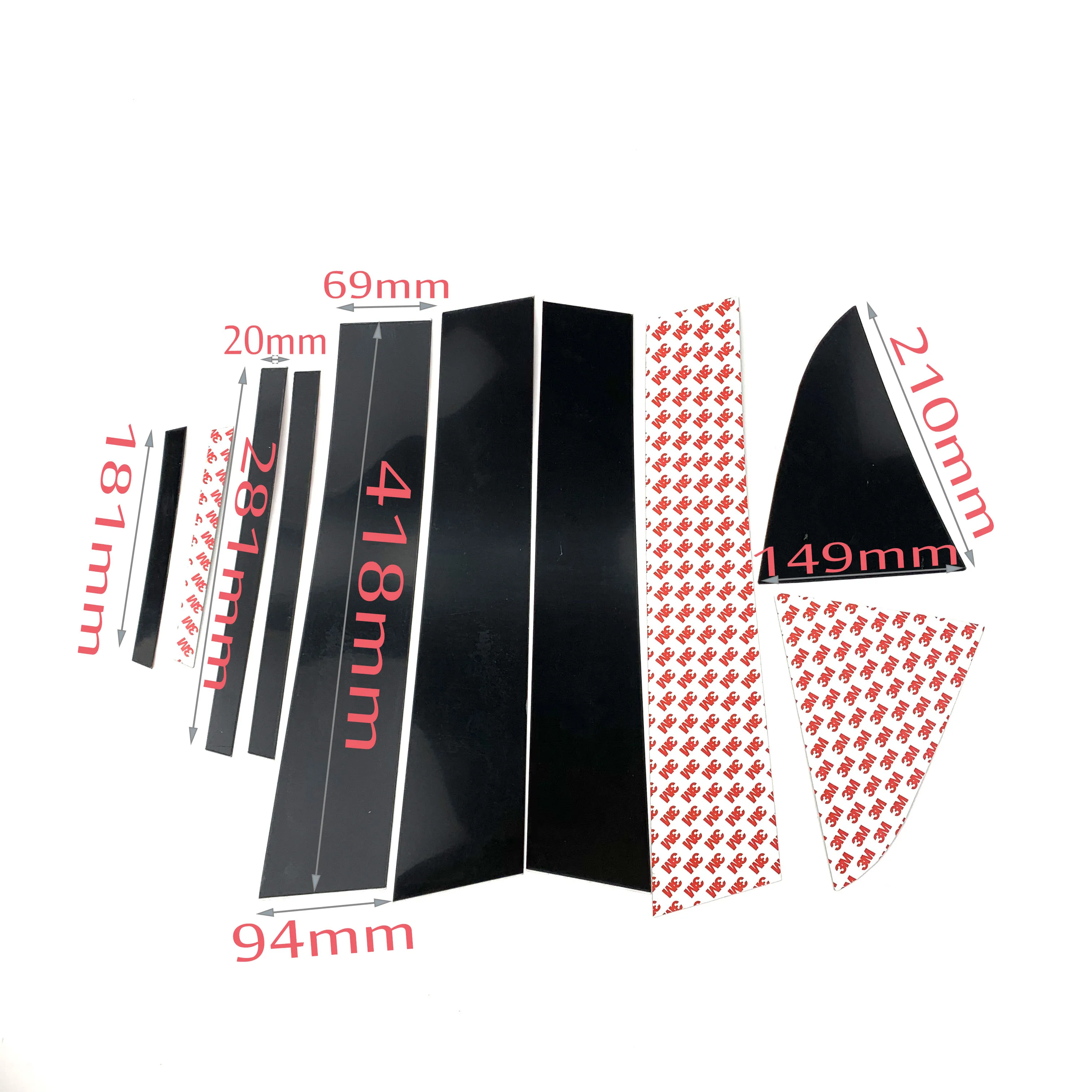 Автомобильный Стайлинг задний треугольник окна пленочный Пастер зеркальная