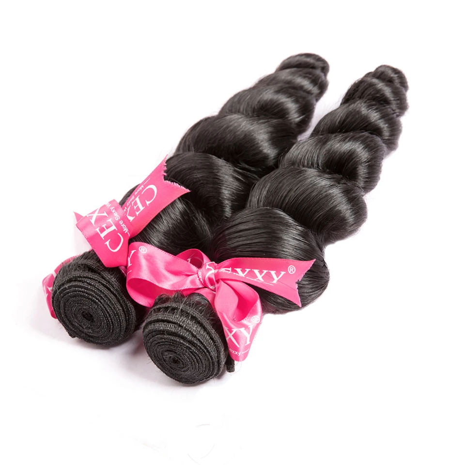 [CEXXY] OneCut Hair Loose Wave 8"-30 Inch P Brazilian Virgin Hair Natural Color Human Virgin Hair Bundles 1/3/4 Pcs Bundles