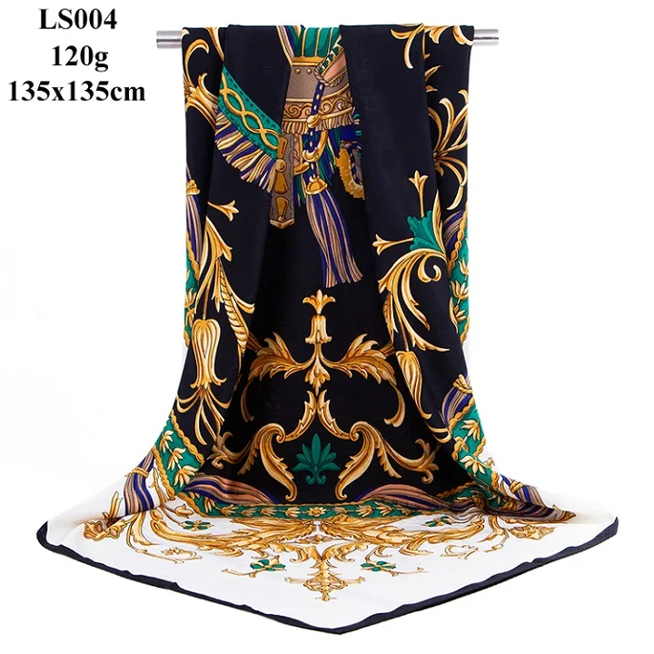 LS004 women scarf Портной Смит большой квадратный размер шарф женский модный дизайнерский большой размер шейный шарф осень зима хиджаб шаль шарфы для женщин - Цвет: LS004 women scarf