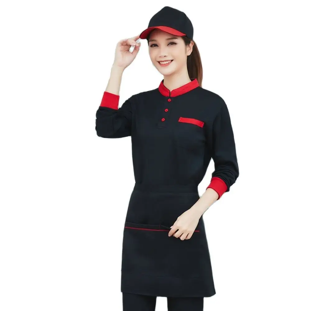Рабочая одежда для ресторана кейтеринга отеля официанта Женская рабочая с