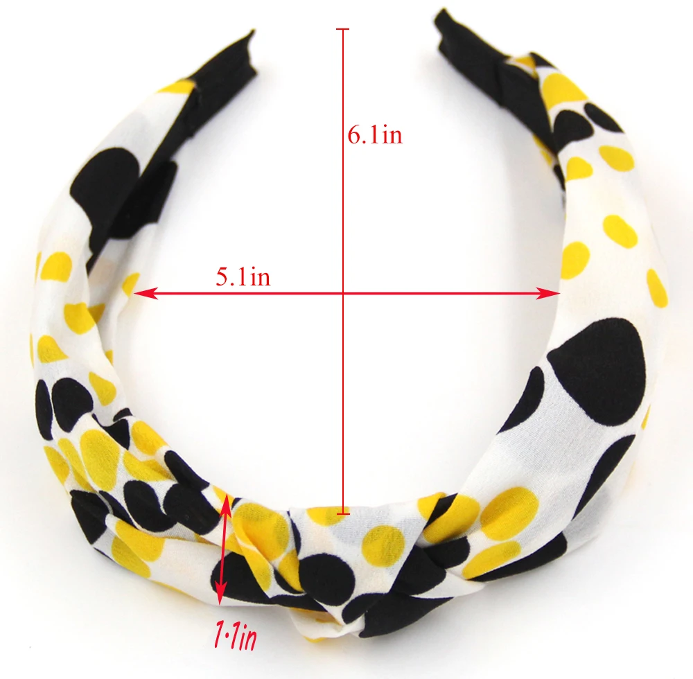 Рисунок 3 - разноцветные повязки для волос в горошек