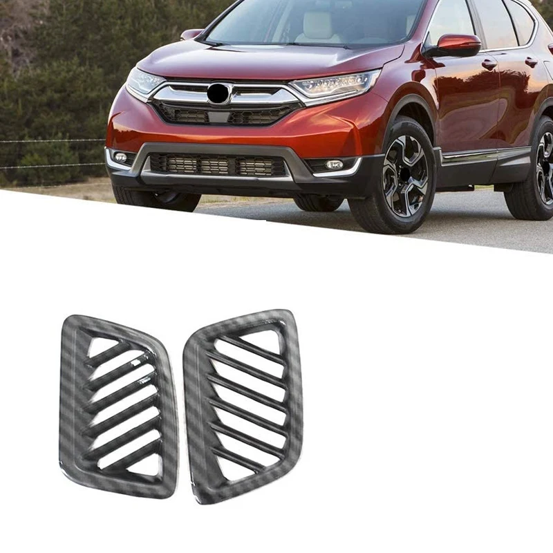 

for CRV ABS Carbon Fiber Grain Dashboard Air Vent Outlet Cover Trim Frame Decor for Honda CR-V 2017-2021 Accessories