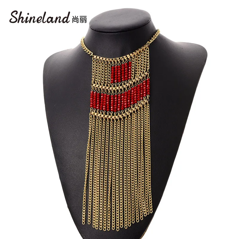 Shineland богемский стиль женская мода очаровательное ювелирное изделие бисер из